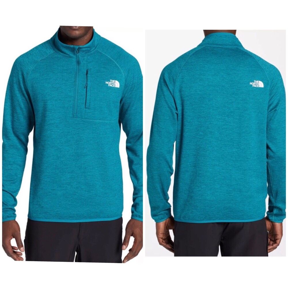 The North Face Canyonland Fleece Mens XXL Blue 1/4 Zip Pullover Outdoor Gorpcore